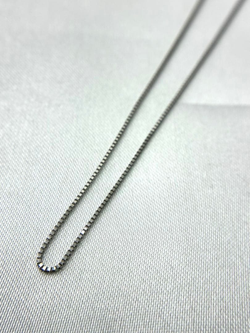 11:プラチナ850チェーンネックレス　45㌢ 0.7㍉