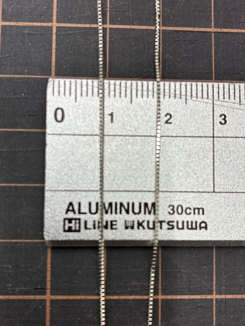 11:プラチナ850チェーンネックレス　45㌢ 0.7㍉