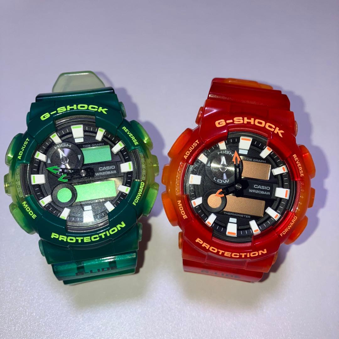 G-SHOCK デジタル腕時計 グリーン オレンジ2個セット