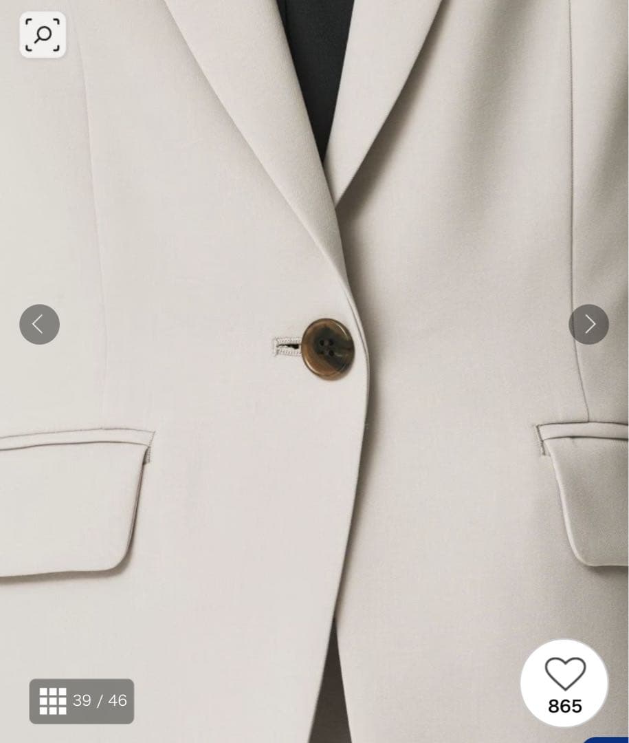 新品未使用❤️タグ付UNTITLED ✨ライトウェイト テーラードジャケット#仕事