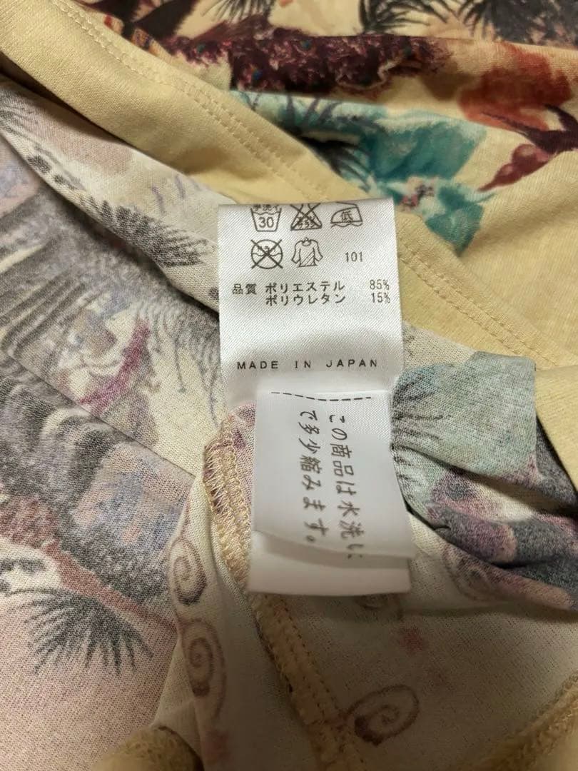 超*。様 美品Jean Paul GAULTIER 楽園柄カットソー 中国絵 絵