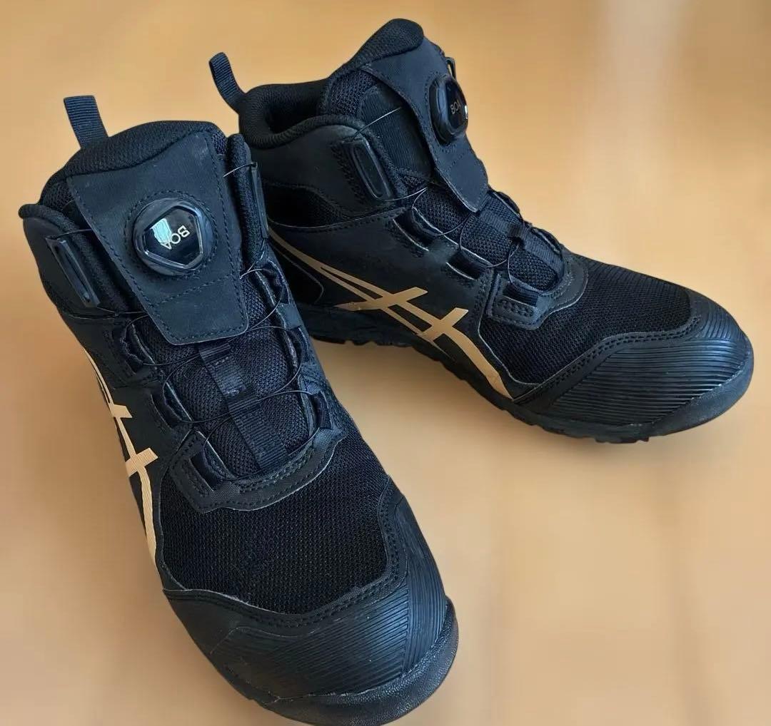 アシックス安全靴ブラックTSBOAシステム限定色WINJOBCP214 25cm