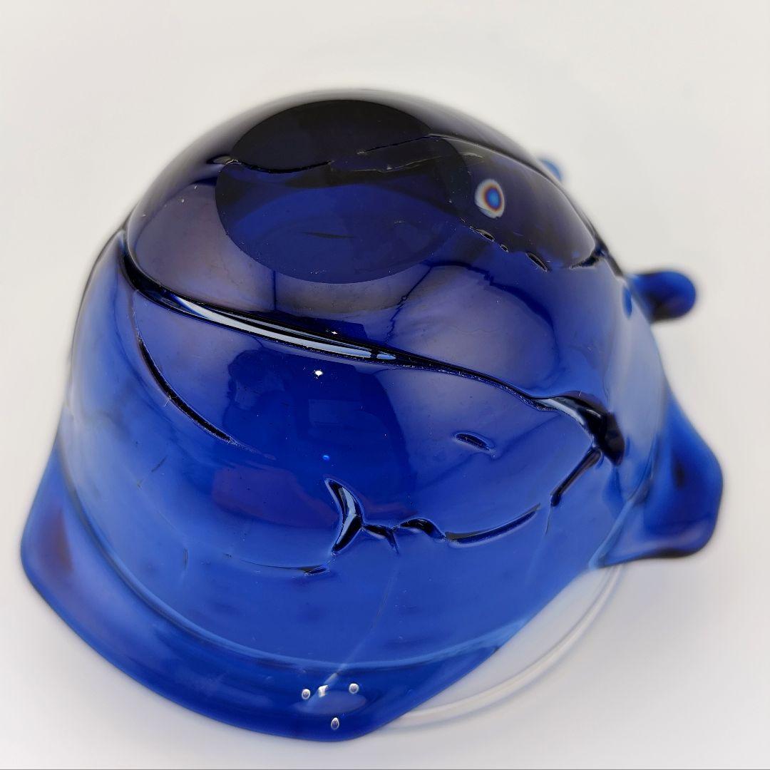 未使用美品☆由水常雄 破れガラス 被せガラス ぐい呑（切子、江戸切子、薩摩切子）