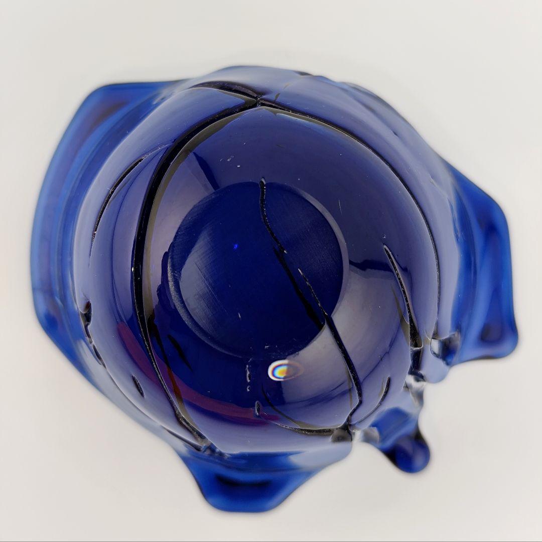 未使用美品☆由水常雄 破れガラス 被せガラス ぐい呑（切子、江戸切子、薩摩切子）