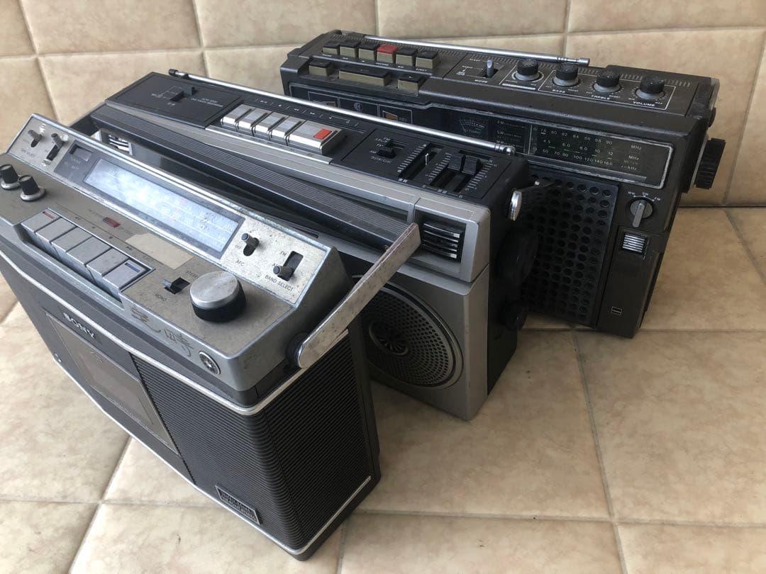 SONY CF-2550 ラジカセなどまとめて3台ジャンク(G25)