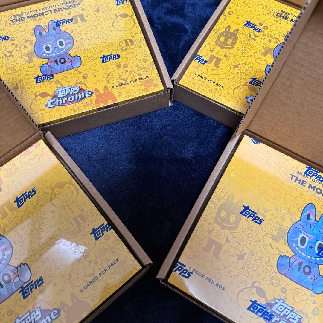 Topps Chrome 10周年記念ボックス　ラブブ　4BOX 新品未開封