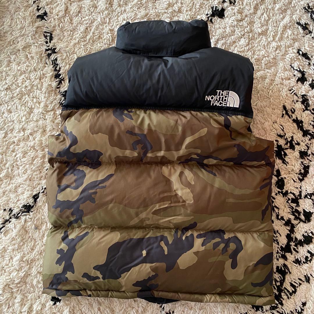 THE NORTH FACE ザノースフェイスヌプシダウンベストXL 迷彩カモ