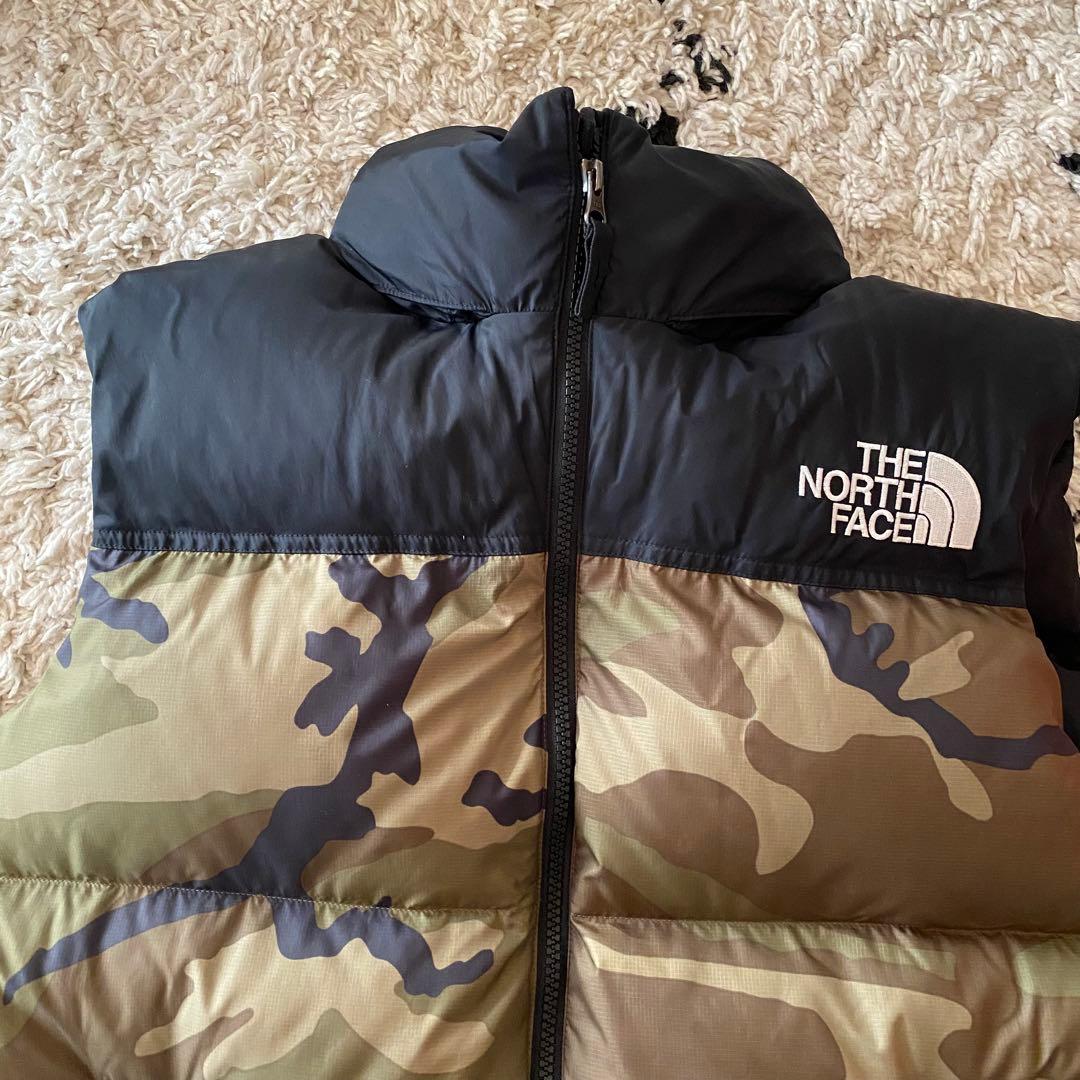 THE NORTH FACE ザノースフェイスヌプシダウンベストXL 迷彩カモ
