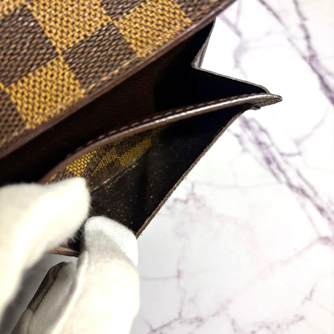 【希少】ルイヴィトン ダミエ ポシェットポルトモネクレディ　長財布　美品