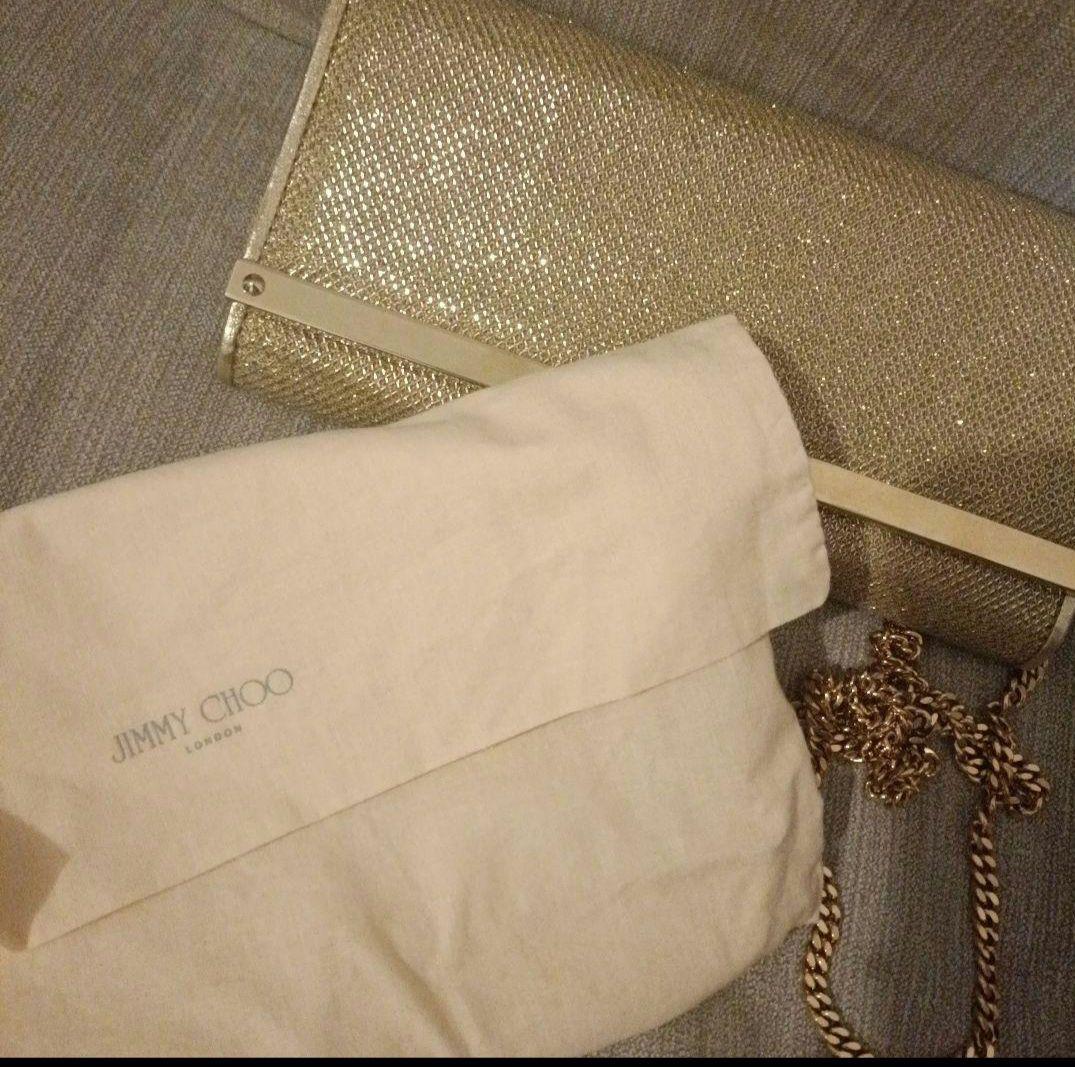 ジミーチュウ　ゴールド クラッチバッグ