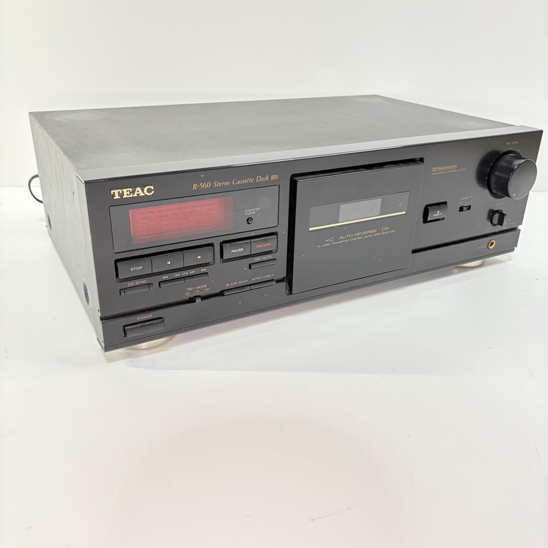 【完動品】TEAC R-560 ステレオ カセット デッキ (2075)