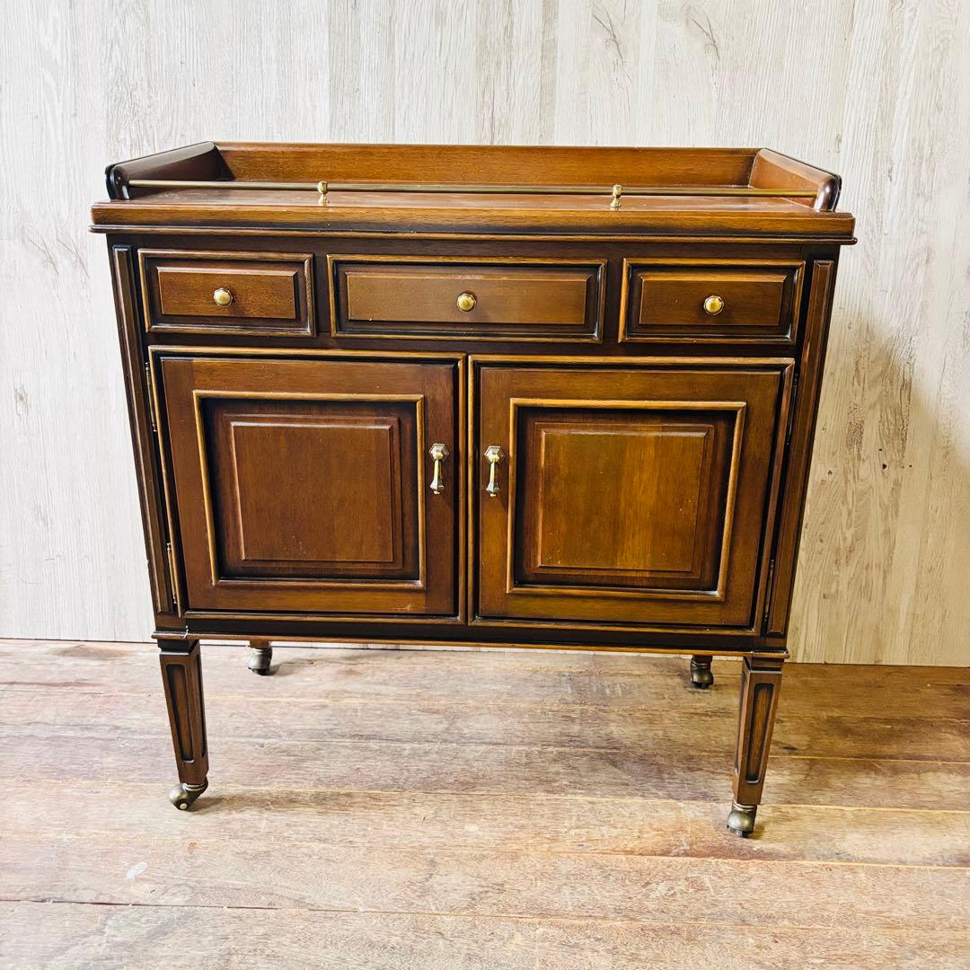 マルニ キャビネット キッチンワゴン 棚 ビュッフェワゴン 地中海