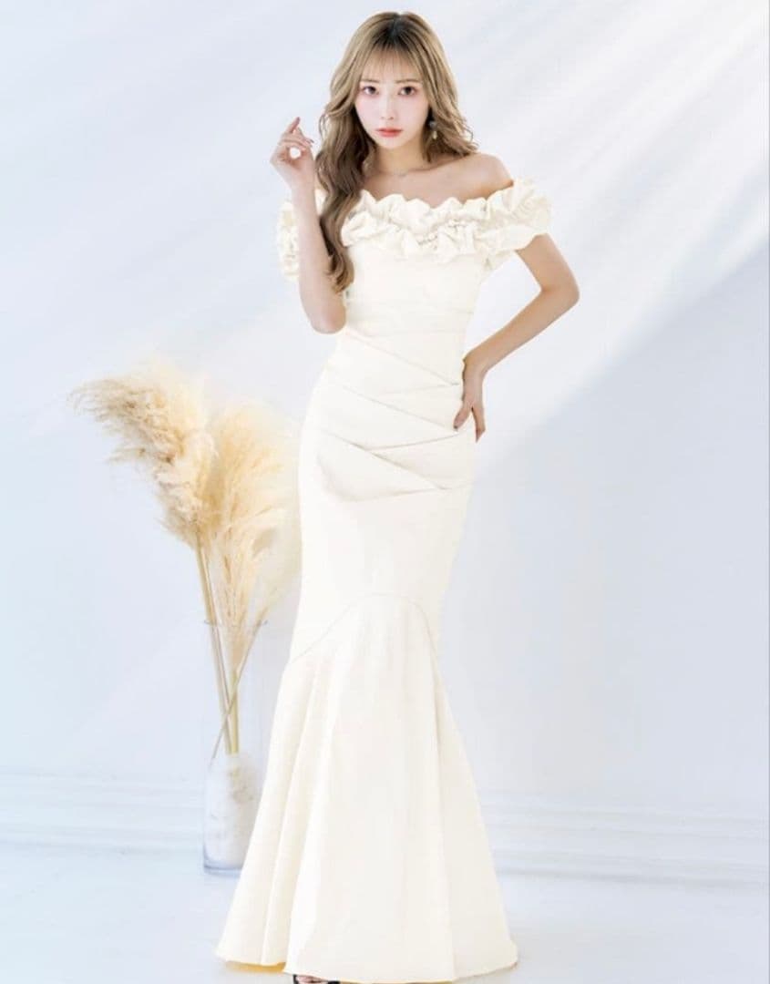 [美品]sugar/オフショル/ロングドレス