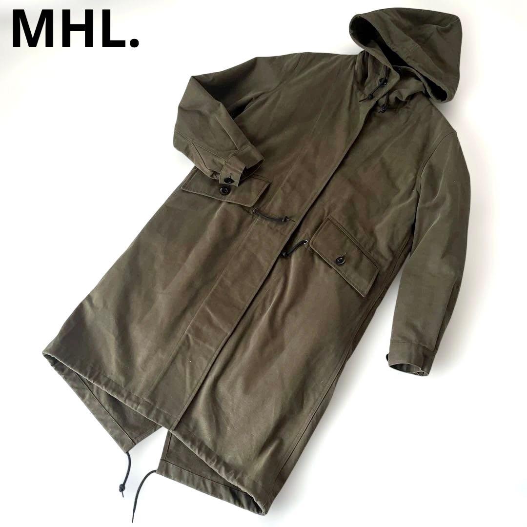 MHL. フード付き モッズコート ライナー付き
