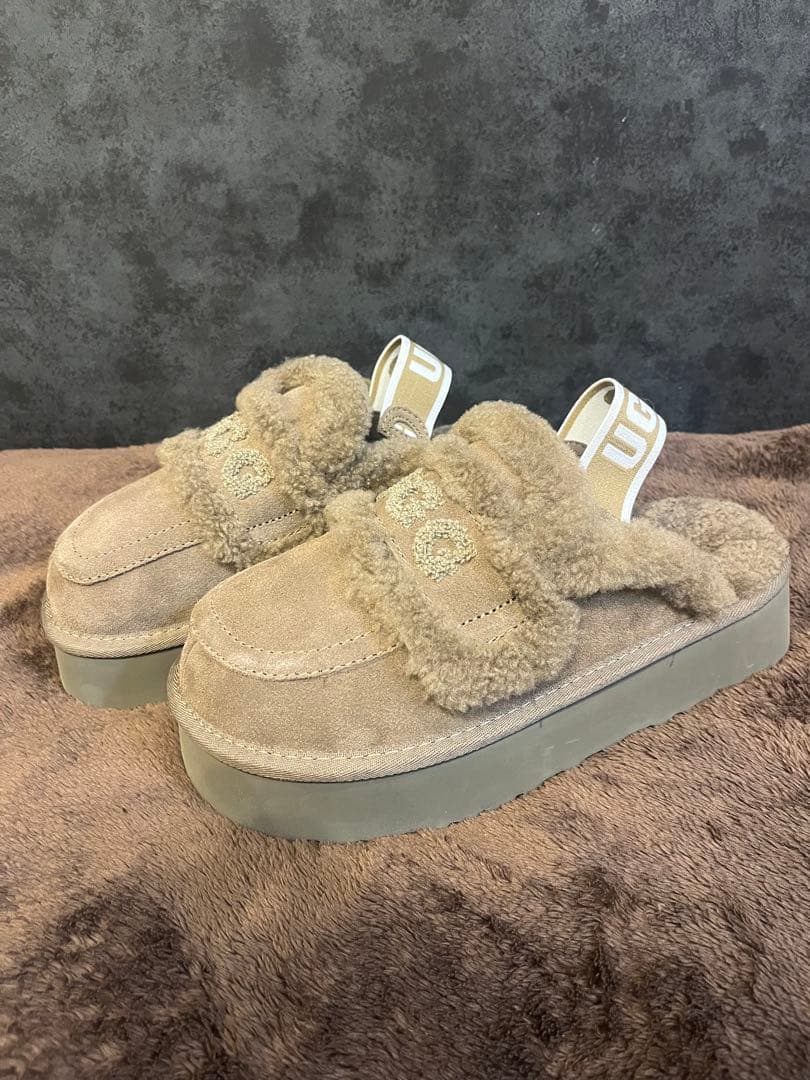 UGG 厚底サボサンダル ブラウン25cm