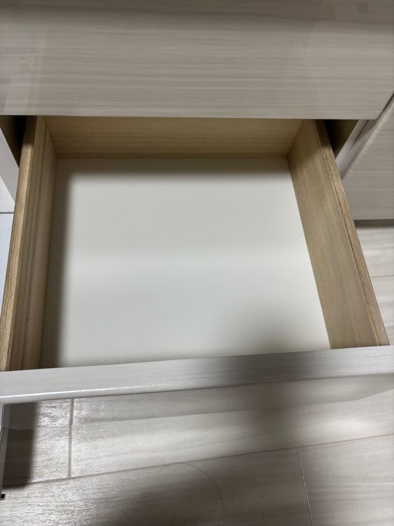 ホワイト テレビ台 引き出し付き