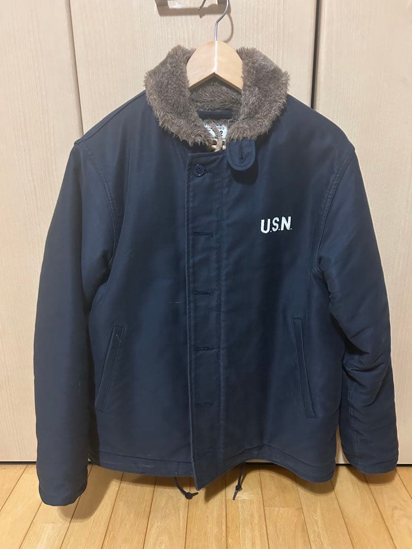 HOUSTON N1 デッキミリタリージャケット　U.S. NAVY