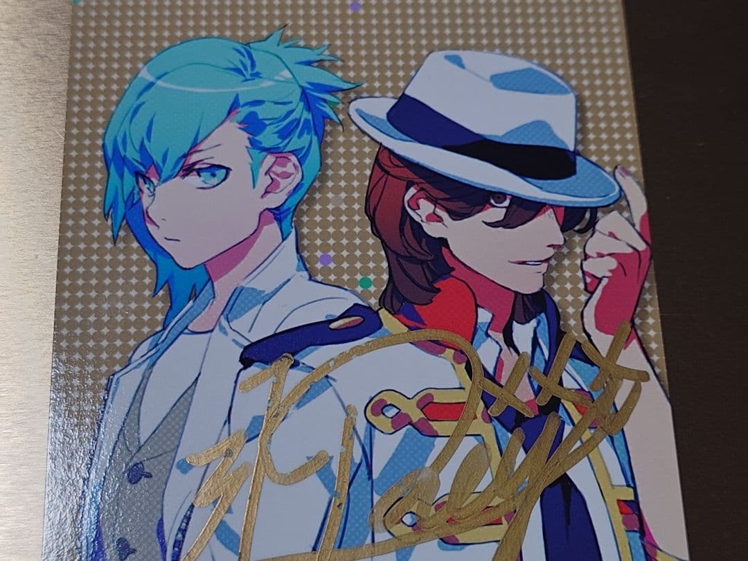 うたプリ　アイドルソング　嶺二＆藍　初回特典　直筆サイン入りカード