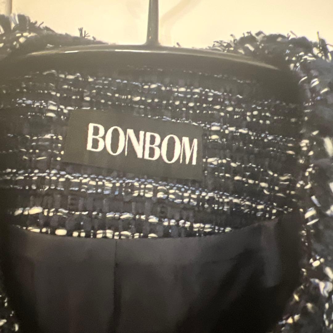 BONBOM ニットジャケット ネイビー