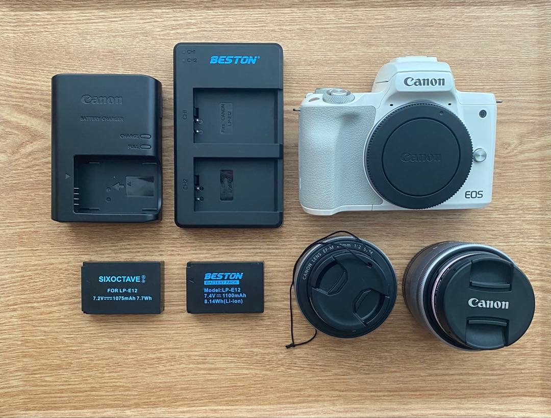 Canon EOS ホワイト ミラーレス一眼 本体