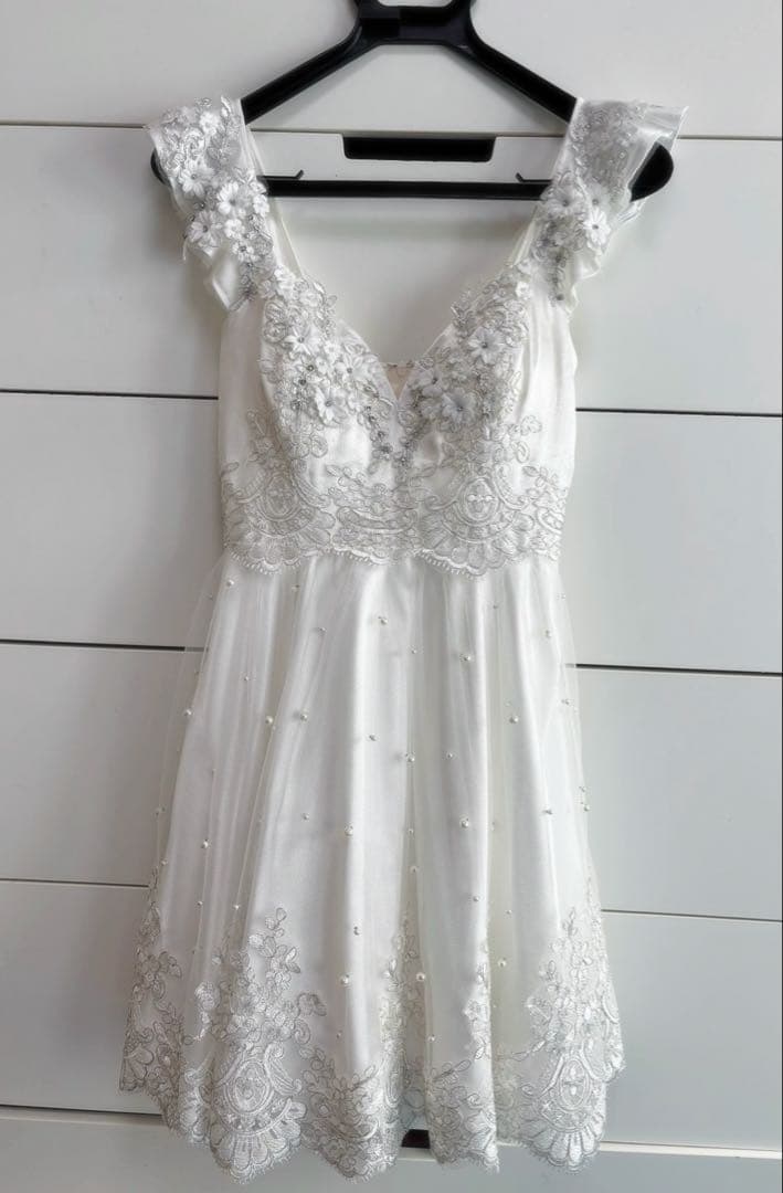 【ROBE de FLEURS/ローブドフルール】ホワイト キャバドレス L