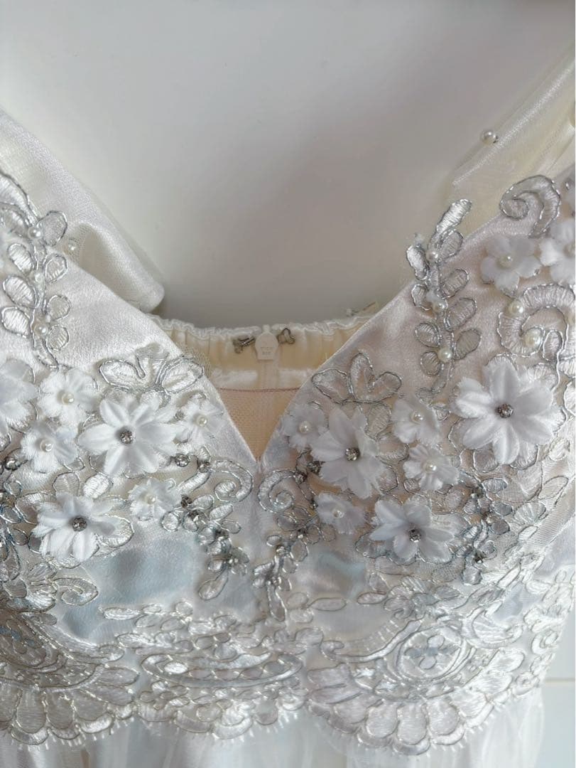 【ROBE de FLEURS/ローブドフルール】ホワイト キャバドレス L