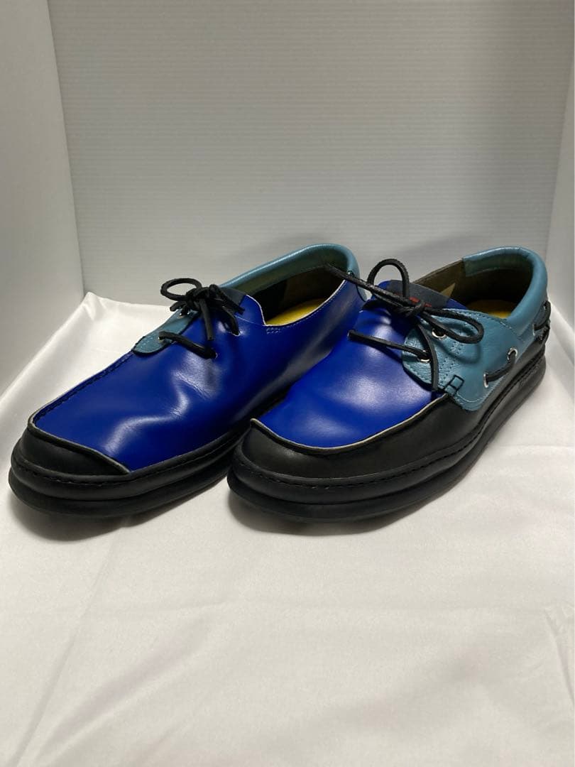 Camper TWINS 27cm ブルー モカシン K100325-001