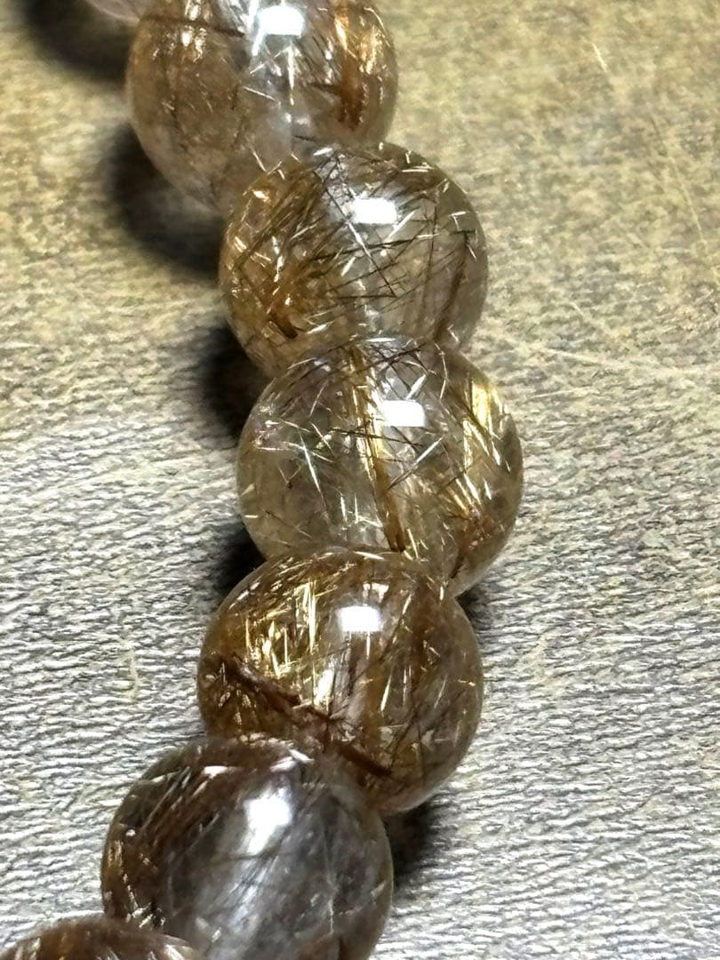 シルバールチルブレスレット7㎜　ハイグレード（新品未使用）高品質透明感針しっかり