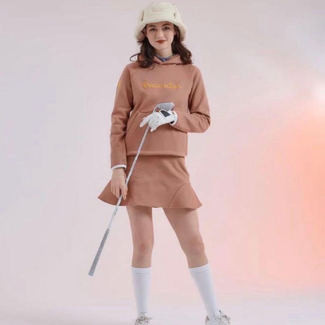 【レザレクション】防寒パーカー　スカート　セットアップ　裏起毛