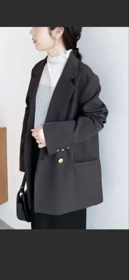 reca 金ボタンダブルブレザージャケット