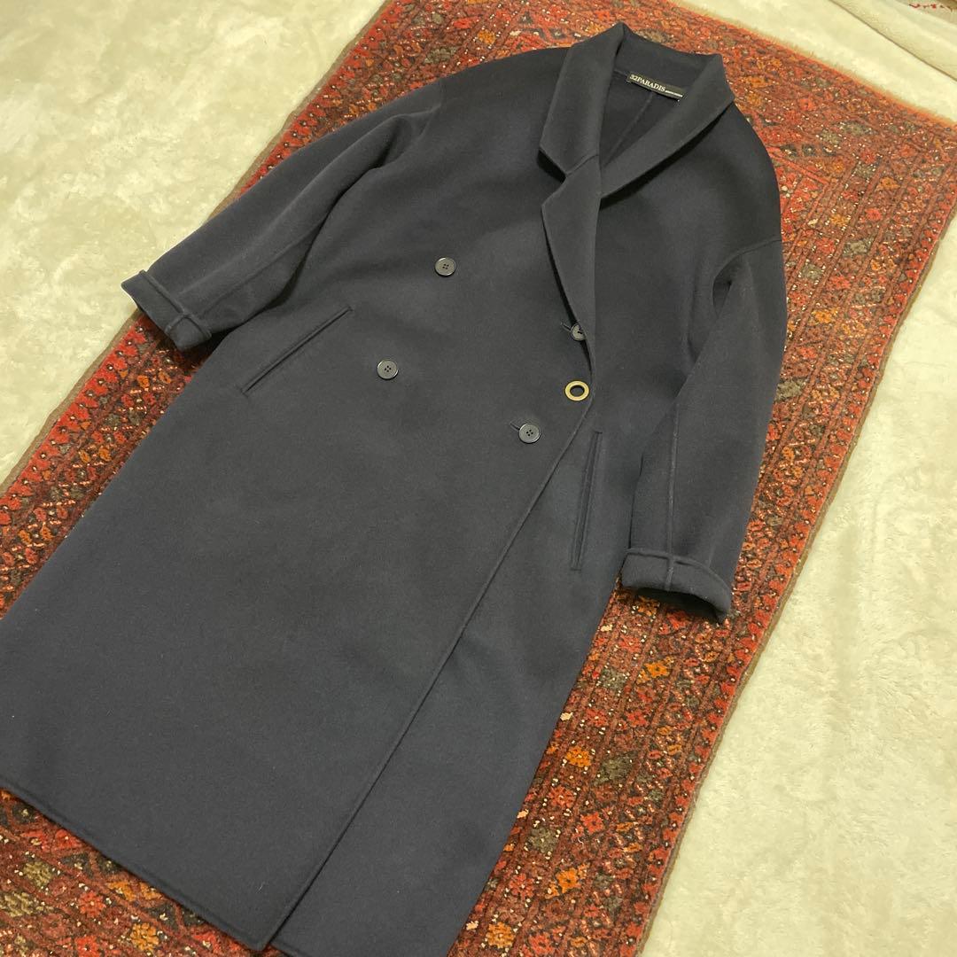 32PARADIS ロングコート　ダークネイビー