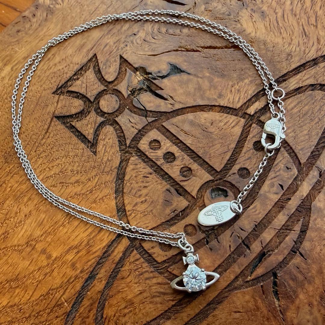 美品シルバー/正規品VivienneWestwood オーブ/レイナネックレス