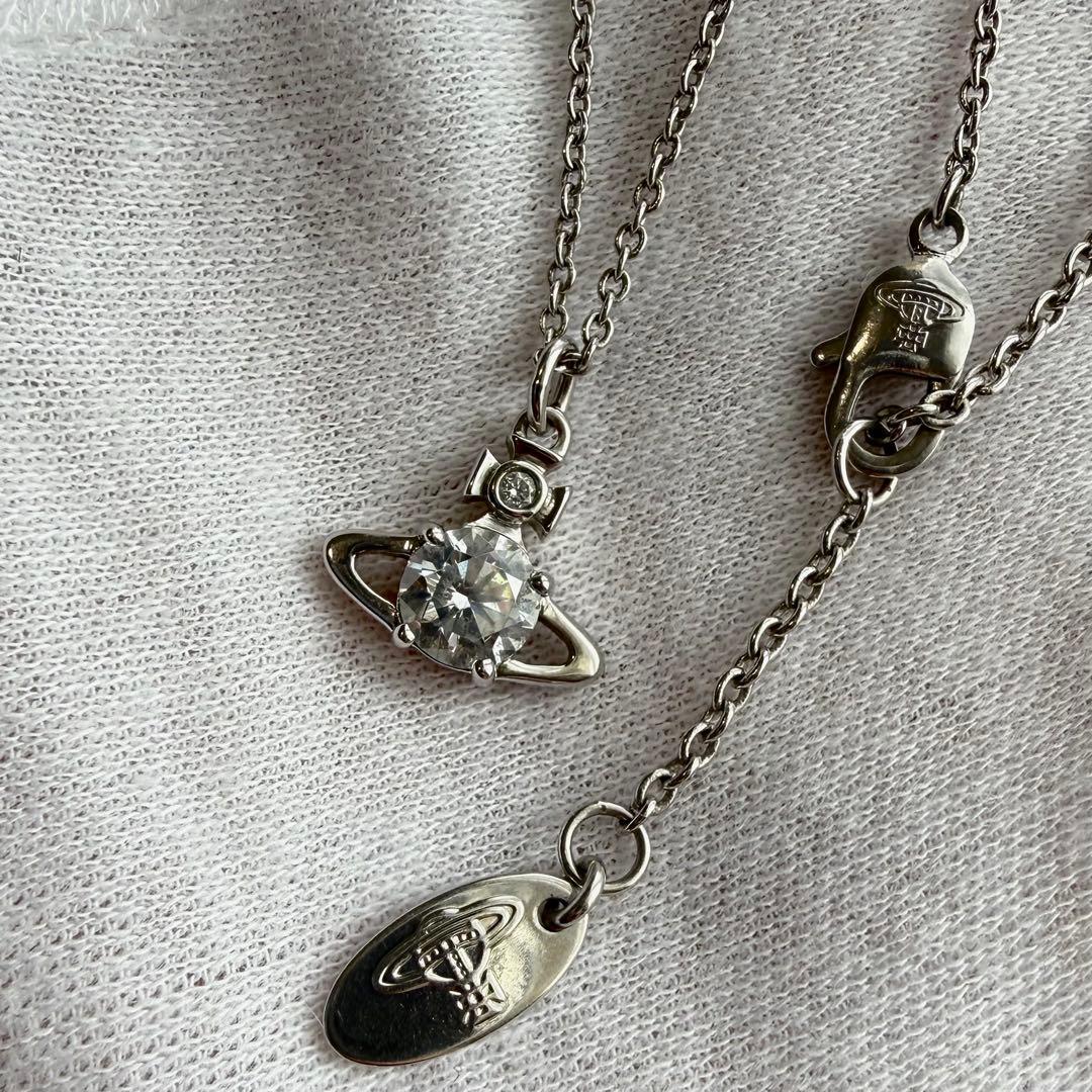 美品シルバー/正規品VivienneWestwood オーブ/レイナネックレス