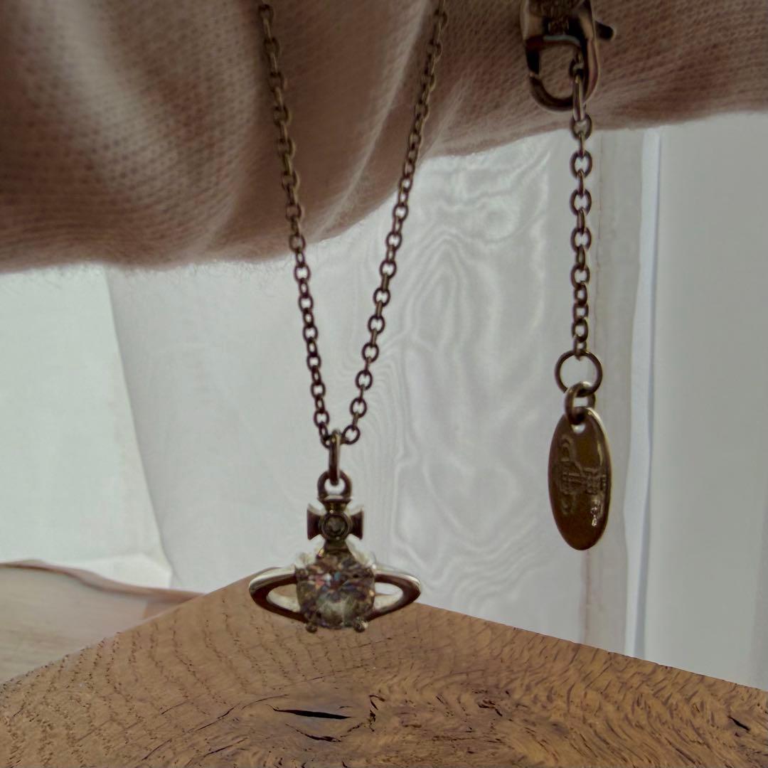 美品シルバー/正規品VivienneWestwood オーブ/レイナネックレス