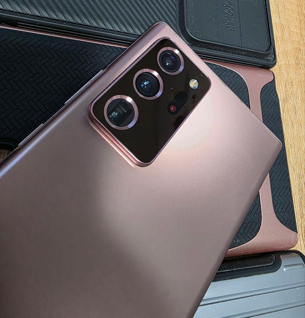 Galaxy Note 20 Ultra ブロンズ ケース付き シャッター音なし