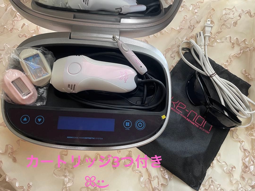 【良好】ケノン ver.7.2脱毛器ꕤ︎︎カートリッジ3つ付