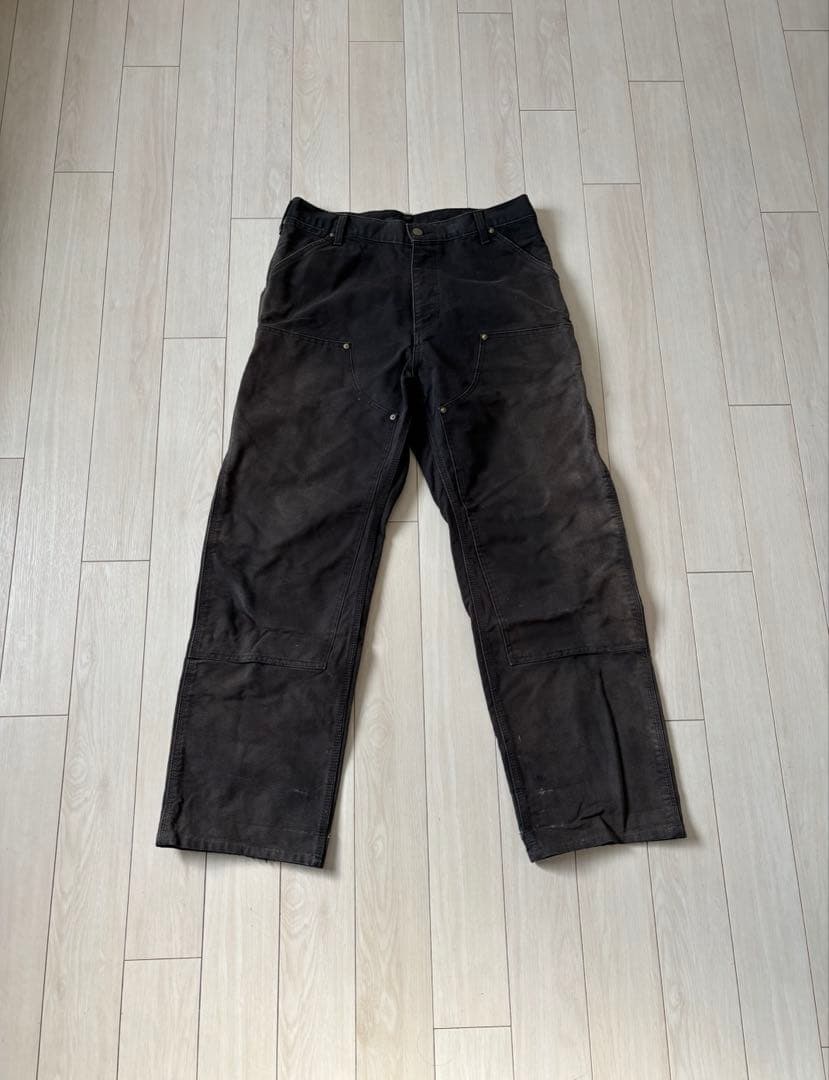 K*i様 【300円スタート】カーハート　ダブルニー　ブラック　フェード　雰囲気