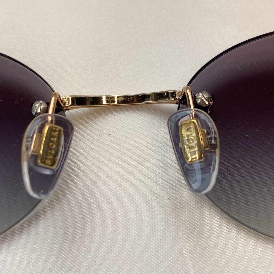BVLGARI サングラス　6191-B-D 2014/8G リムレス　極美品