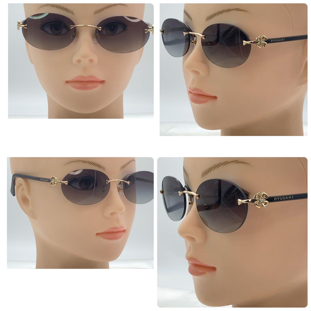 BVLGARI サングラス　6191-B-D 2014/8G リムレス　極美品