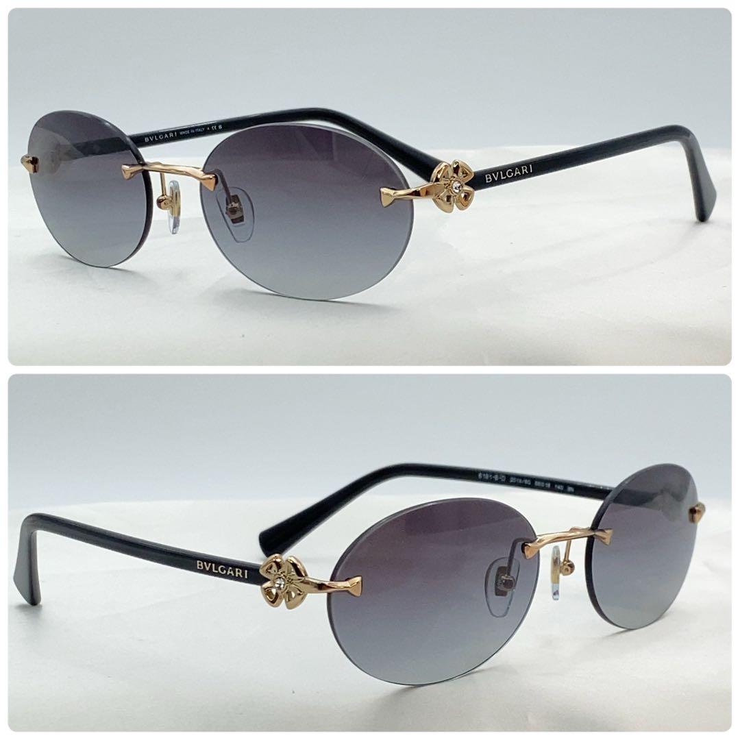 BVLGARI サングラス　6191-B-D 2014/8G リムレス　極美品