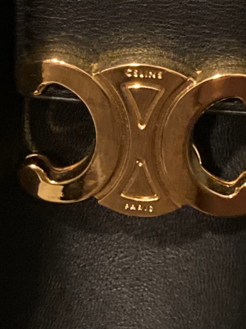 新品同様　レザー　本革　ブラック黒　ショルダーバッグハンド