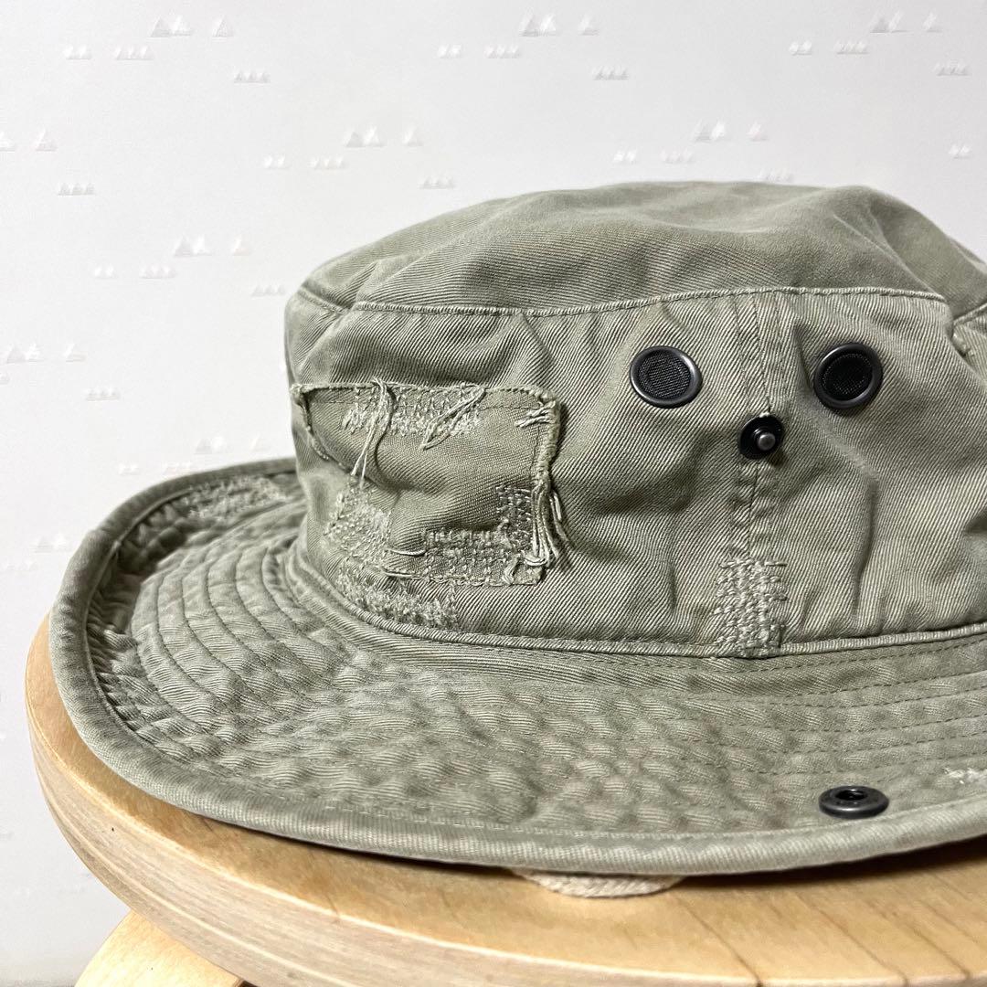 希少 古着 90's ラルフローレン ハンティング ハット タタキ RRL