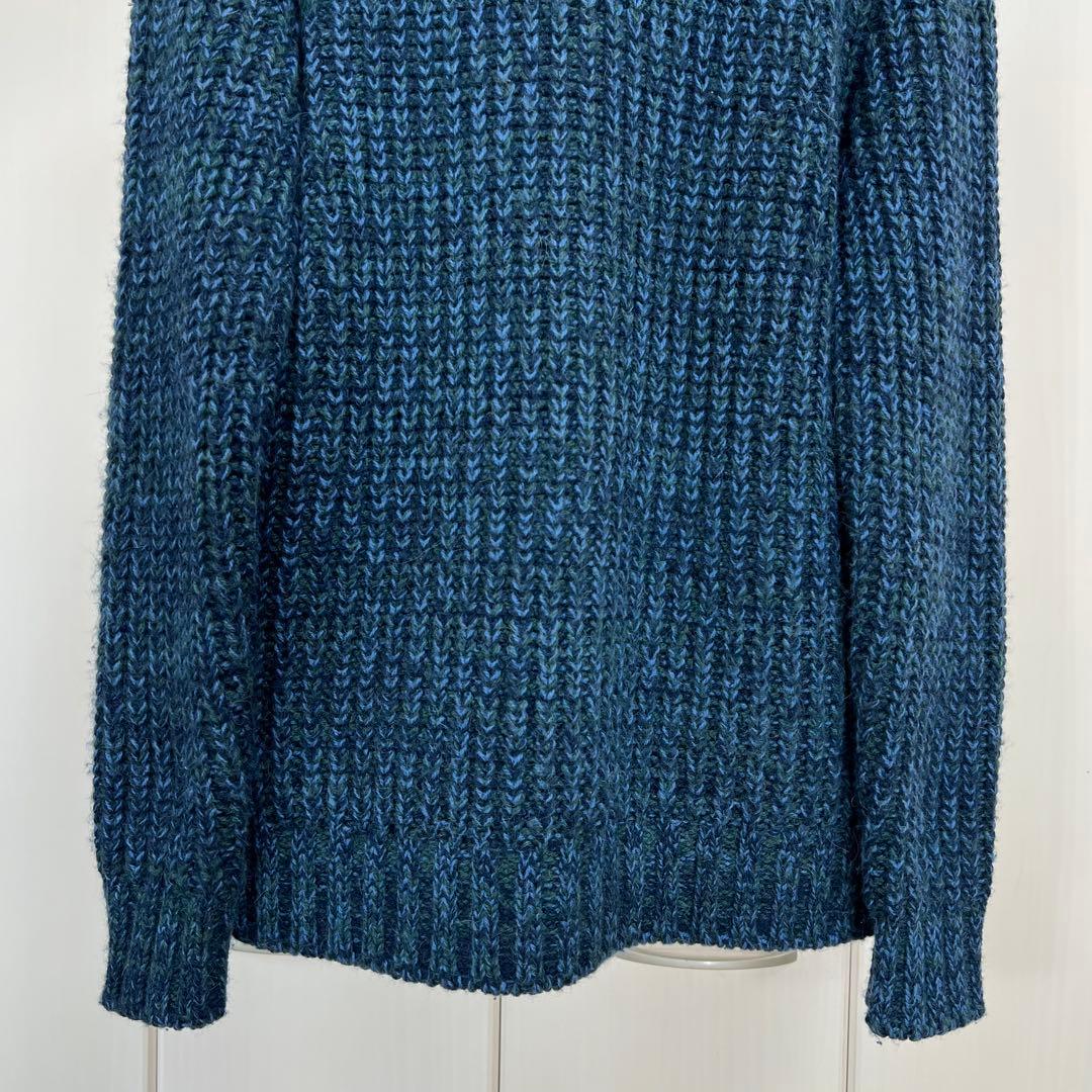 Drumohr ハイネック ローゲージ アルパカウール セーター カーディガン