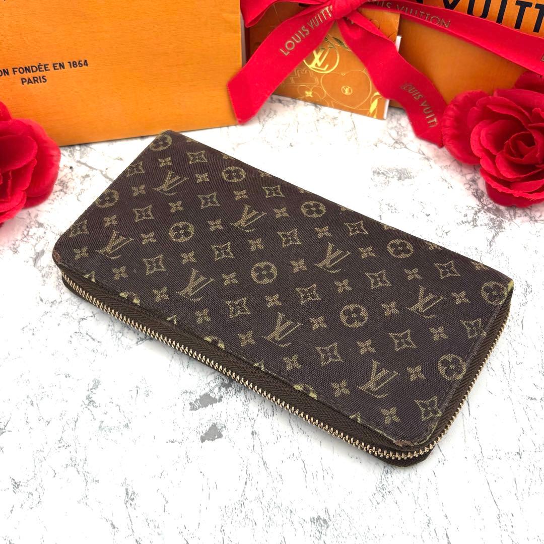 【新品仕様】 ルイヴィトン モノグラム ミニラン ジッピーウォレット 長財布
