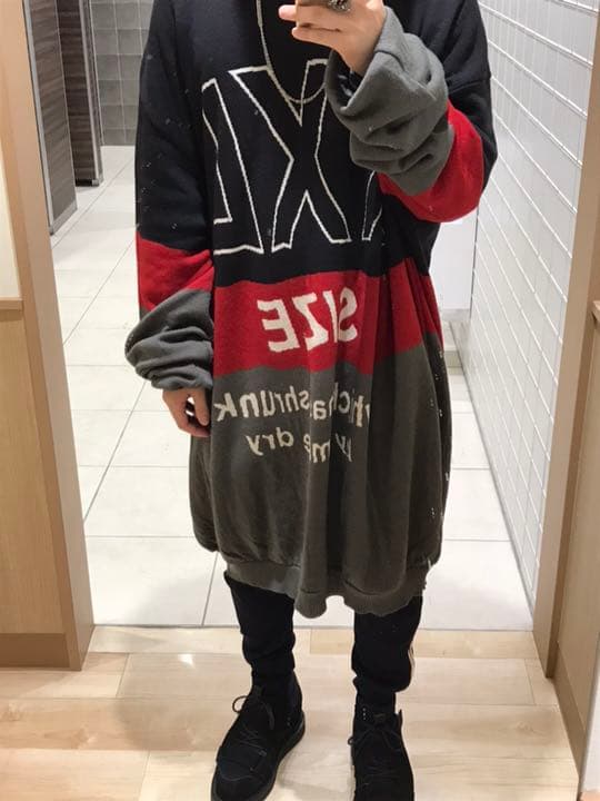 doublet 17aw  オーバーサイズニット xxl