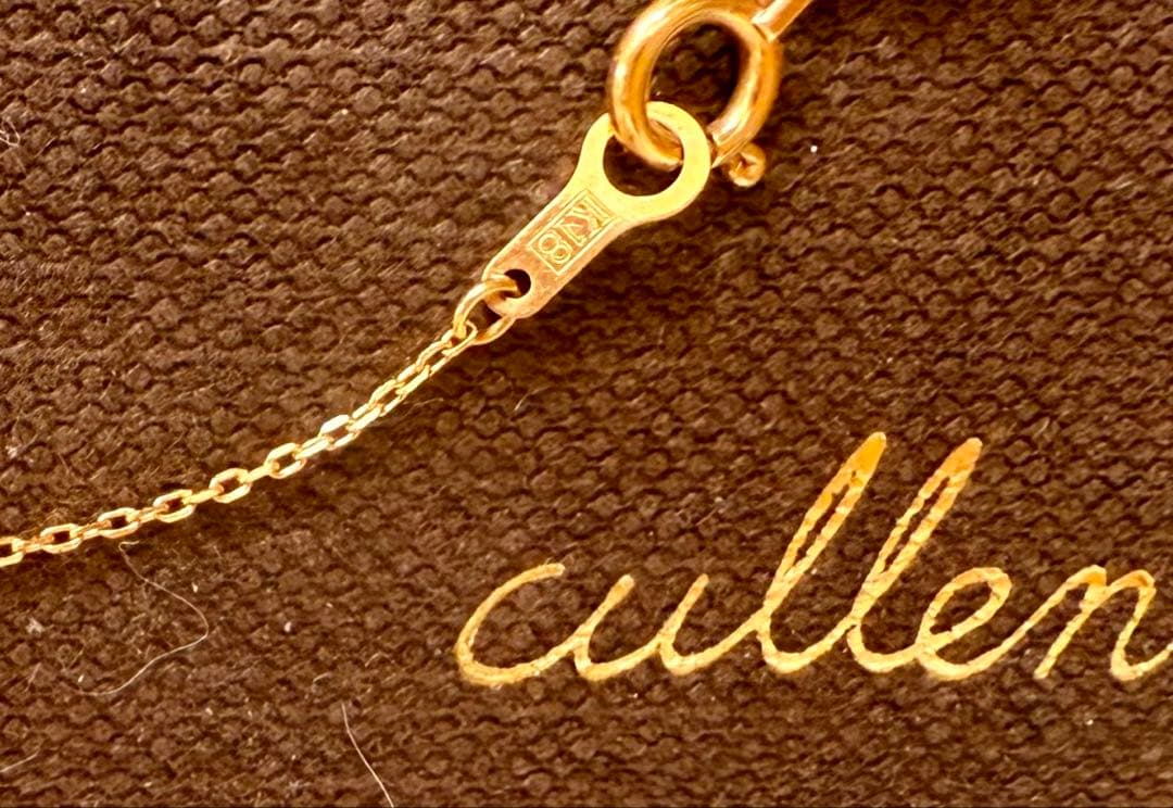 ロングネックレス K18 dance チェーンネックレス 18金 90cm