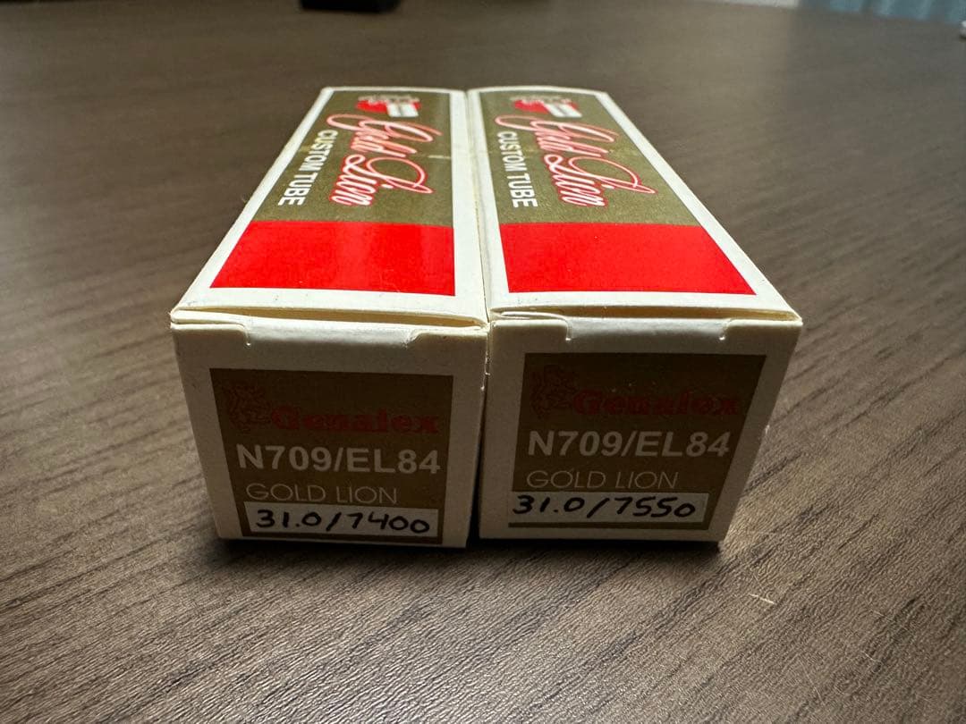 新品同様 Genalex GOLD LION EL84 N709 マッチ2本