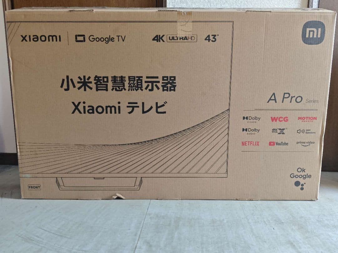 0*7様 (テ31）新品Xiaomi テレビ 43インチ A Pro 4K