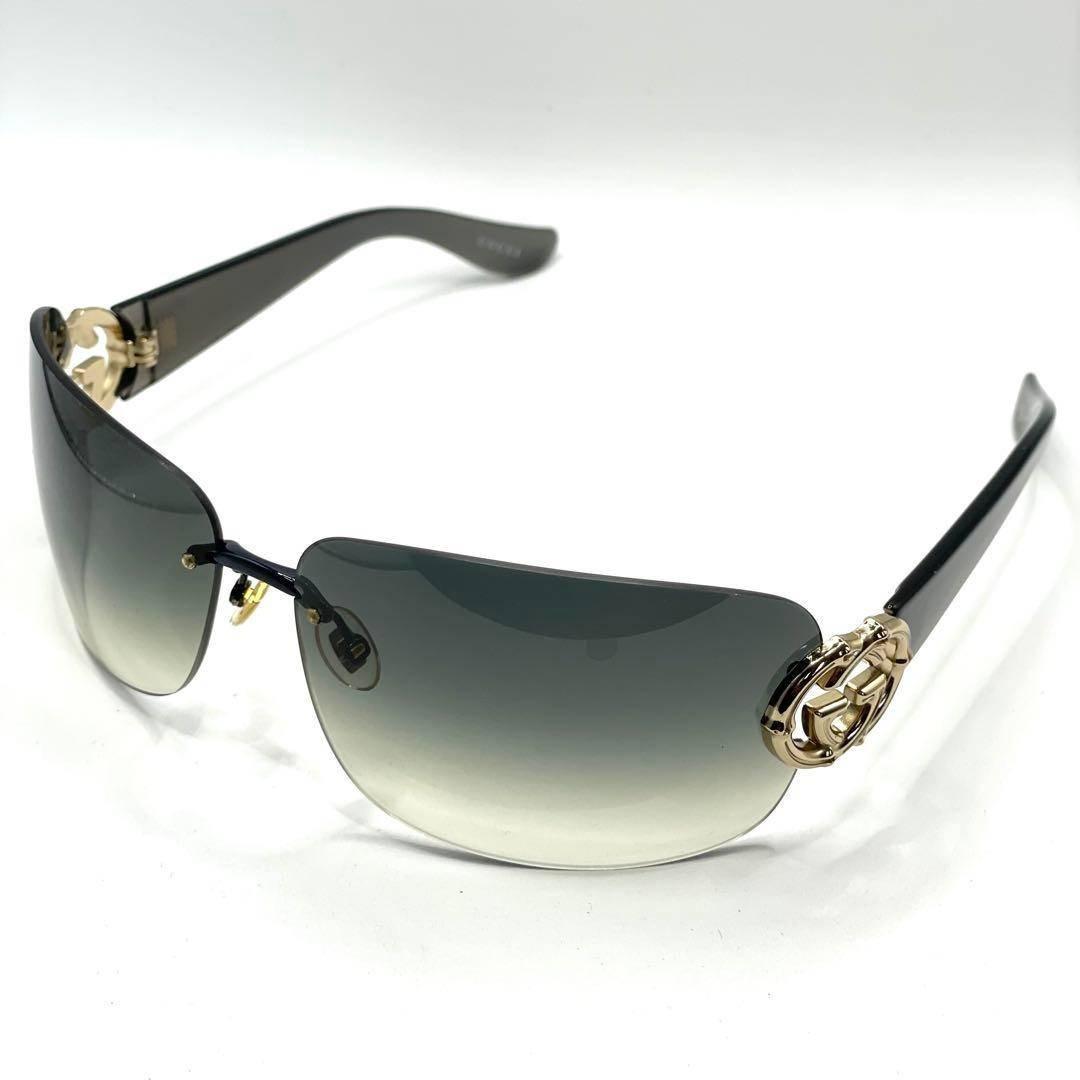 小物 GUCCI Rimless Sunglasses Interlocking GG