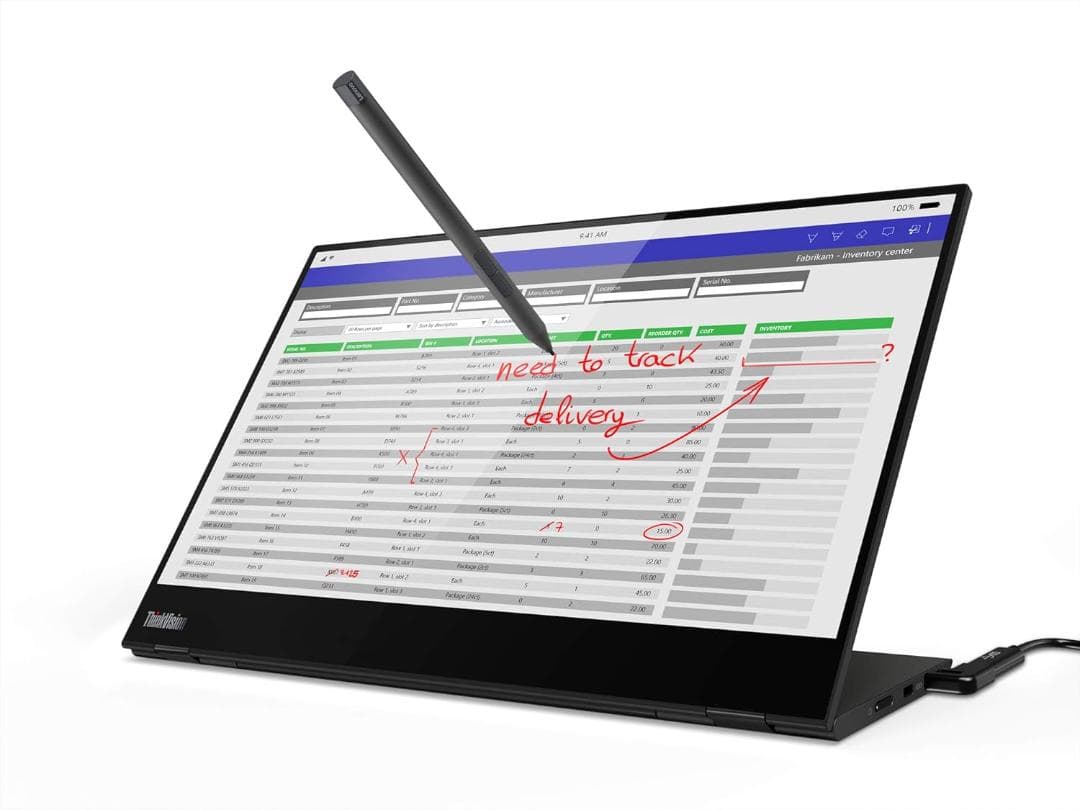 ThinkVision M14t 寸法 (14インチ)